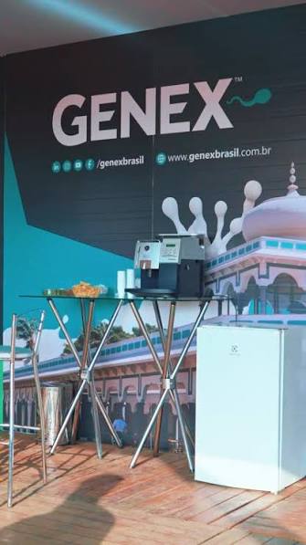 Estande MPecuária e Genex em evento pecuário